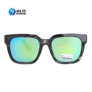 High Quality Fashion Oversize Female UV400 Blue Mirror Sunglasses